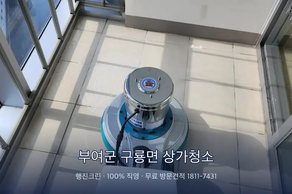 부여군 구룡면 상가청소