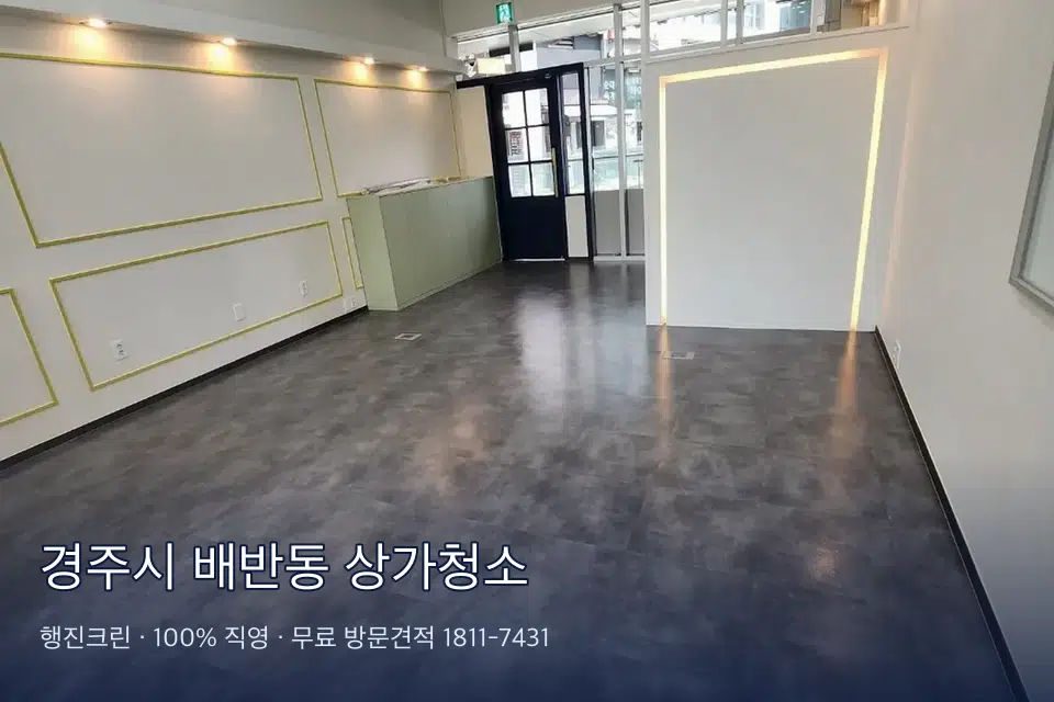경주시 배반동 상가청소
