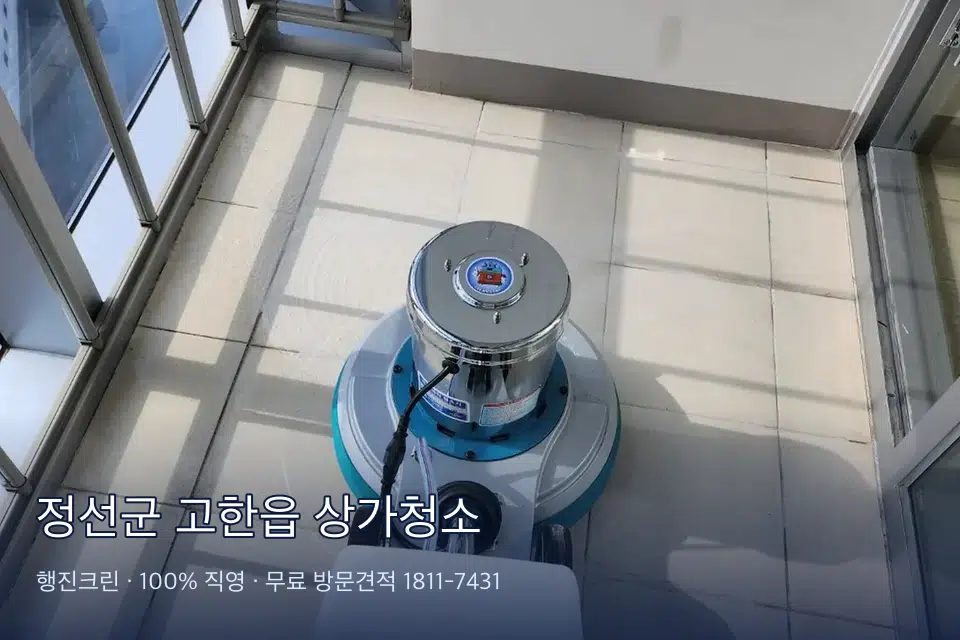 정선군 고한읍 상가청소