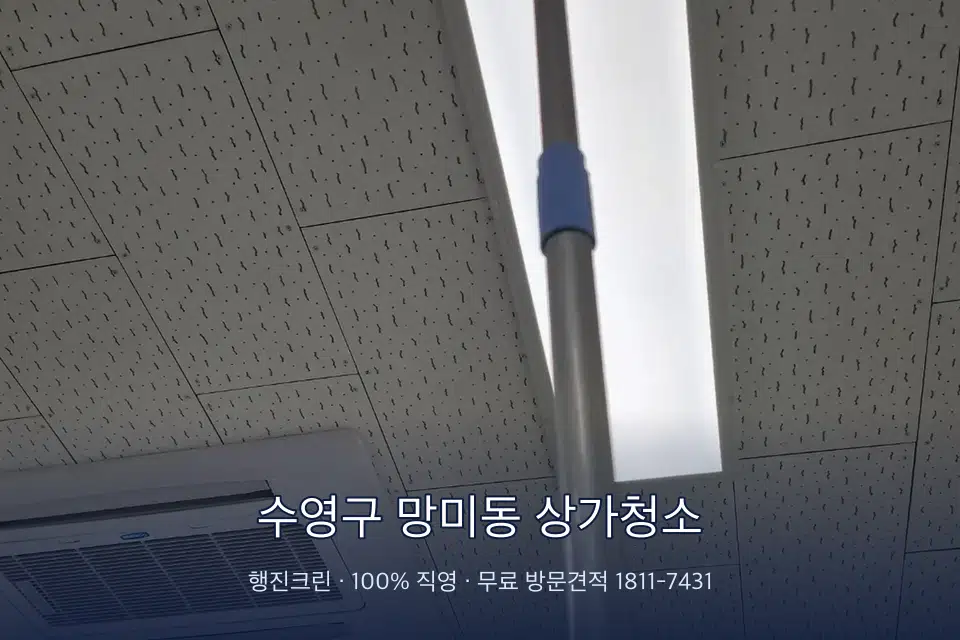 수영구 망미동 상가청소
